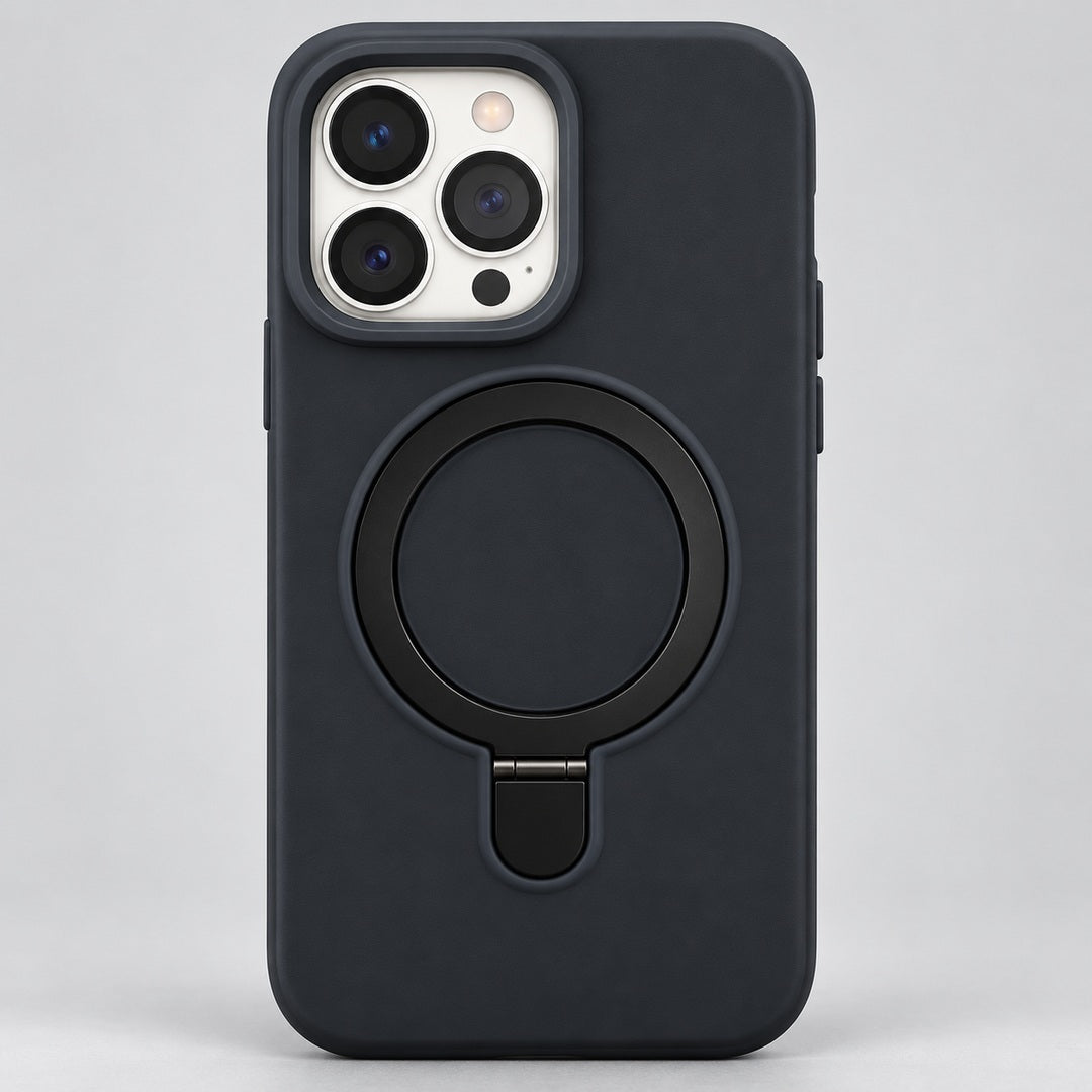 Black Magnetic Ring Case for iPhone 13 Pro