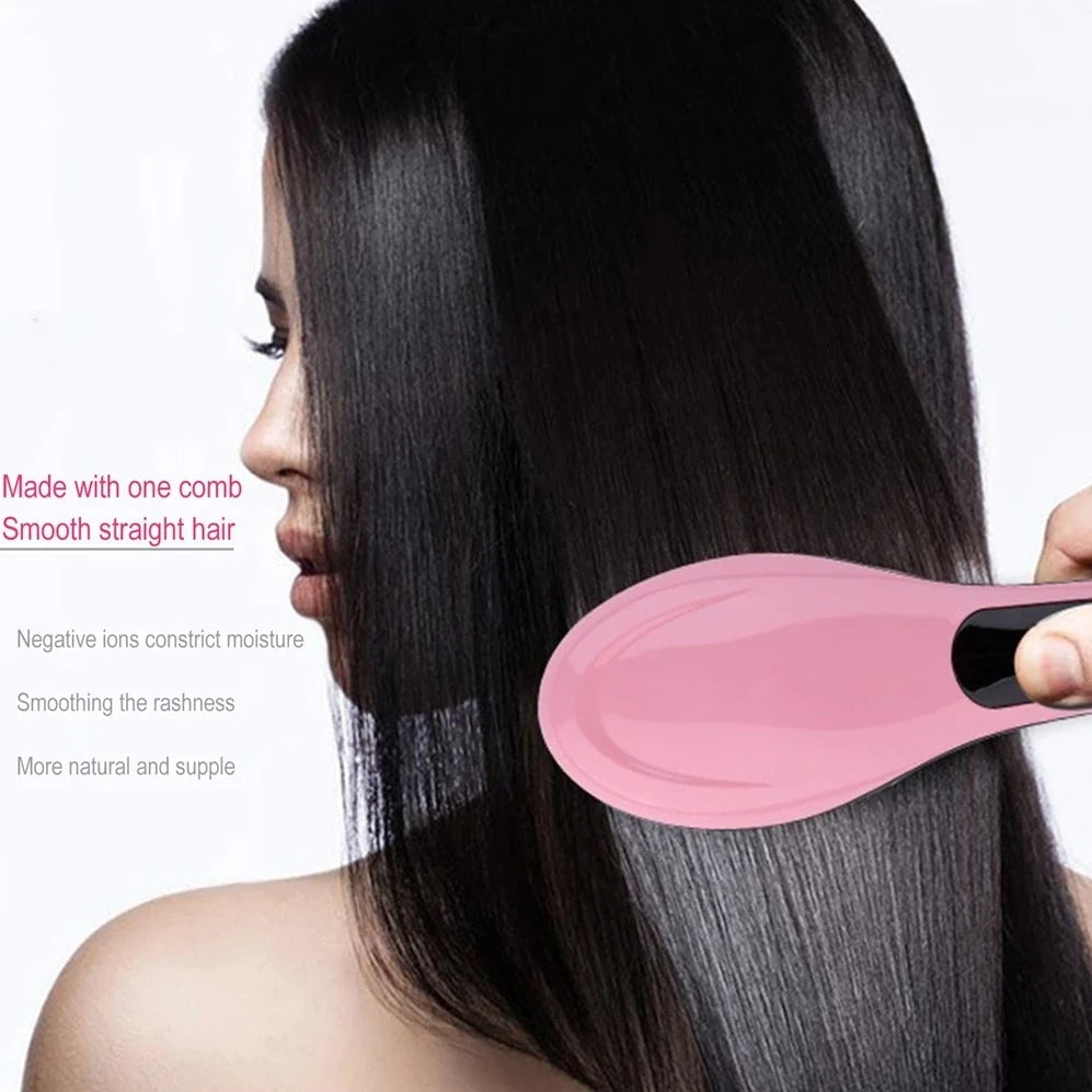 Professional Ceramic Hair Straightening Brush