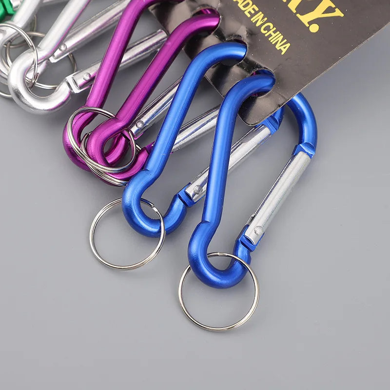 No. 8 Metal Keychain with Carabiner Clip – Durable Everyday Accessory