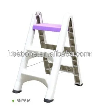 High Plastic Folding 3-Step Stool