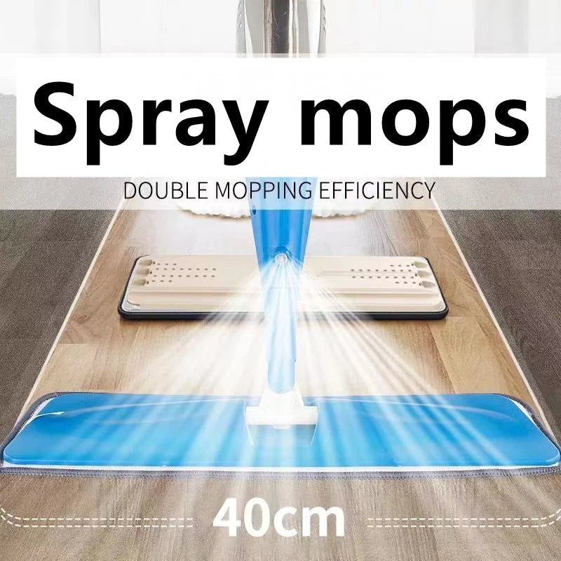 Microfiber Spray Mop – Wet & Dry Floor Cleaner with 2 Reusable Pads for Hardwood & Tile