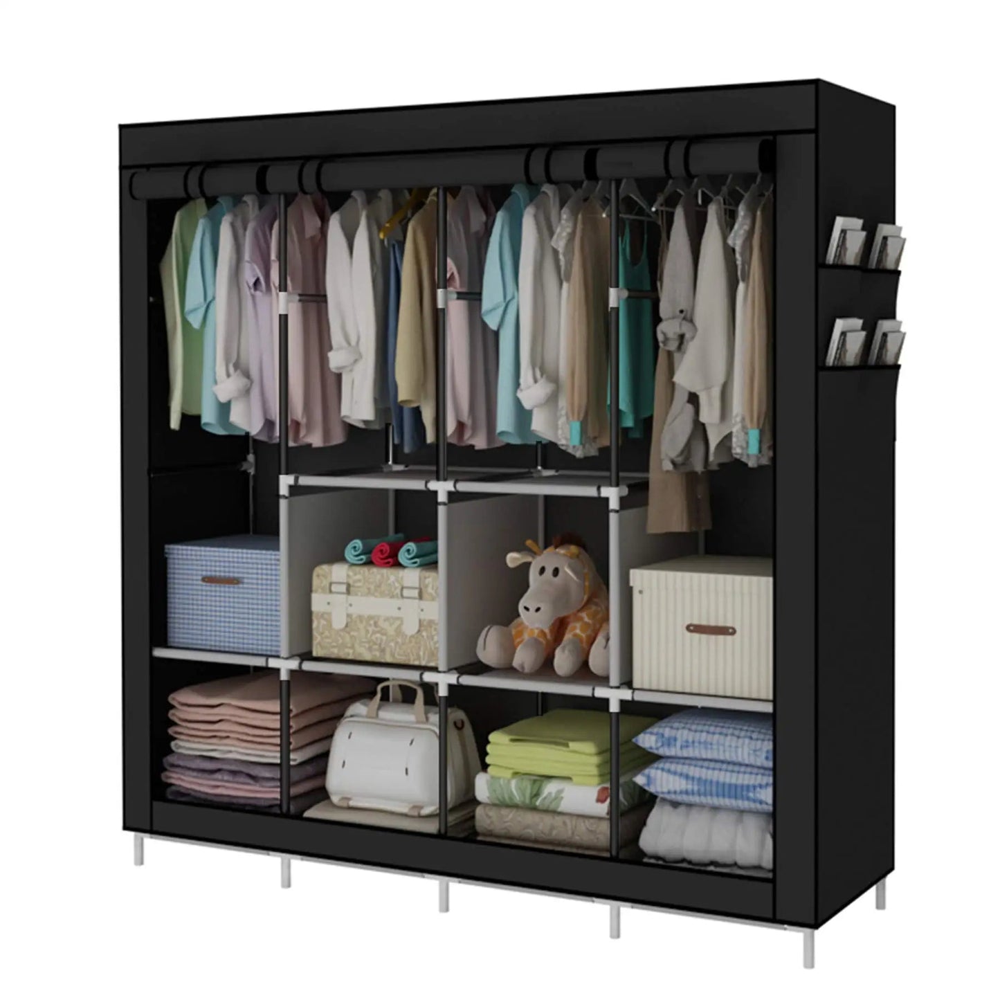 Foldable Non-Woven Canvas Wardrobe