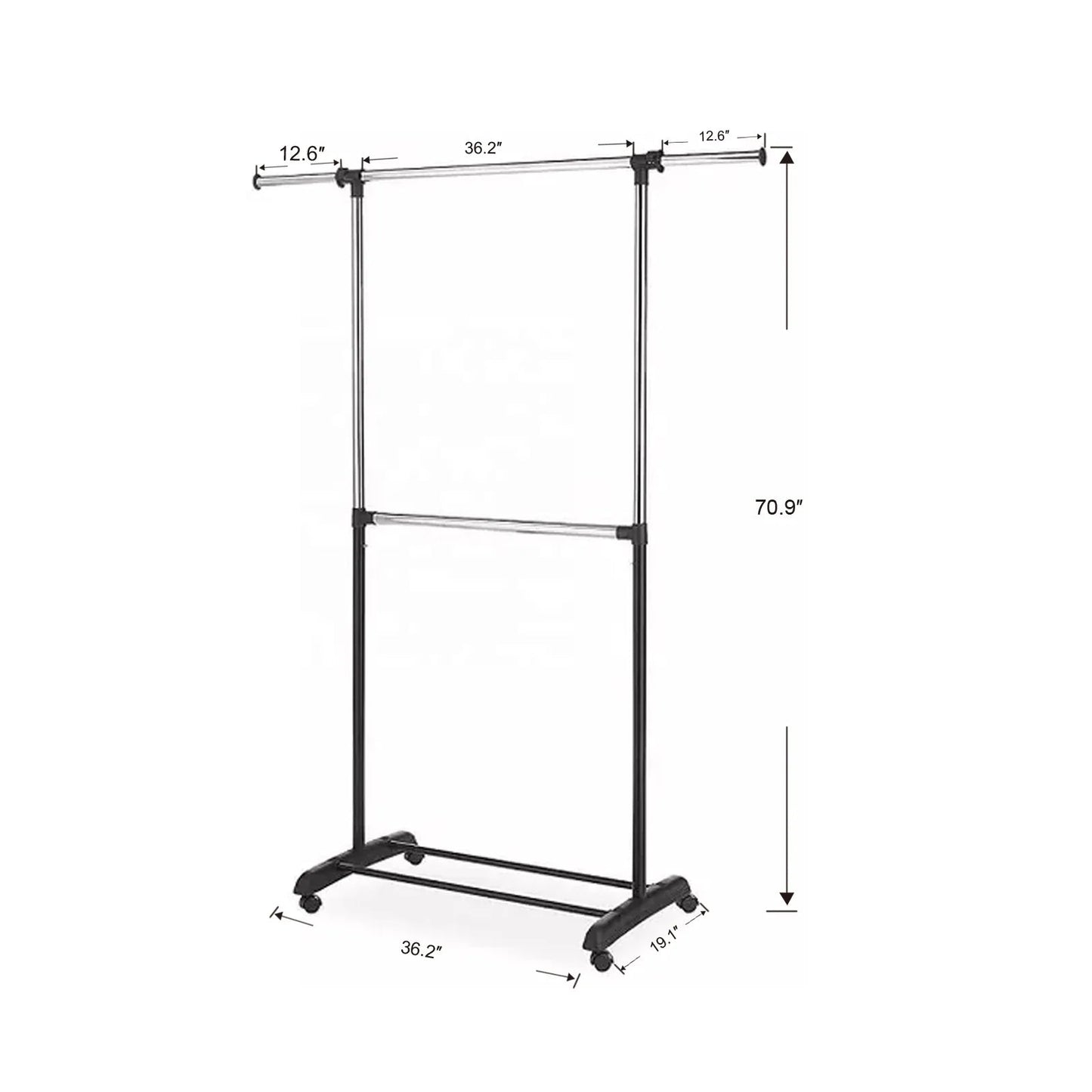 Adjustable Stainless Steel Garment Rack