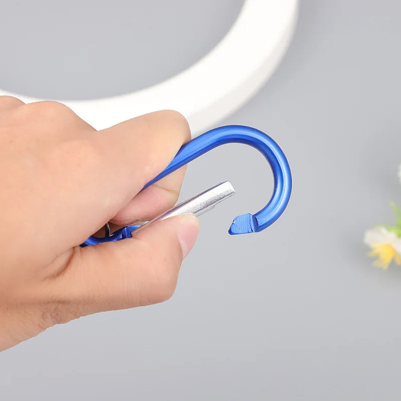 No. 8 Metal Keychain with Carabiner Clip – Durable Everyday Accessory