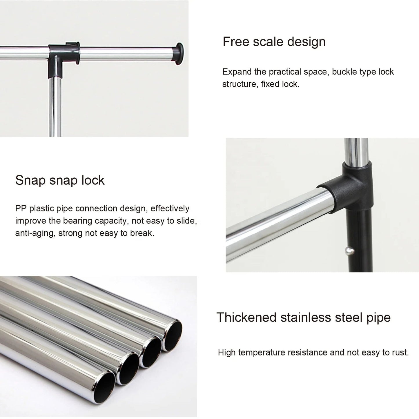 Adjustable Stainless Steel Garment Rack