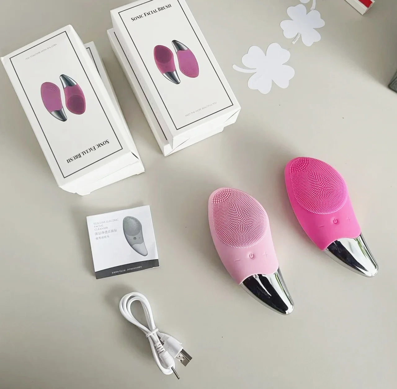 Waterproof Silicone Facial Cleanser Brush