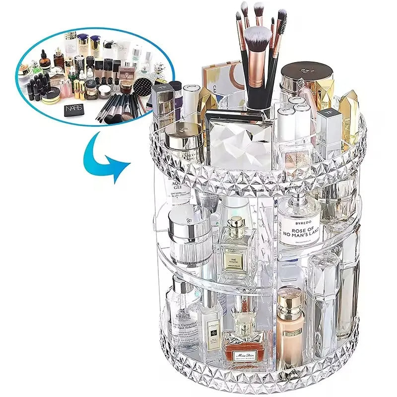 Rotating Large Capacity Cosmetic Storage Box