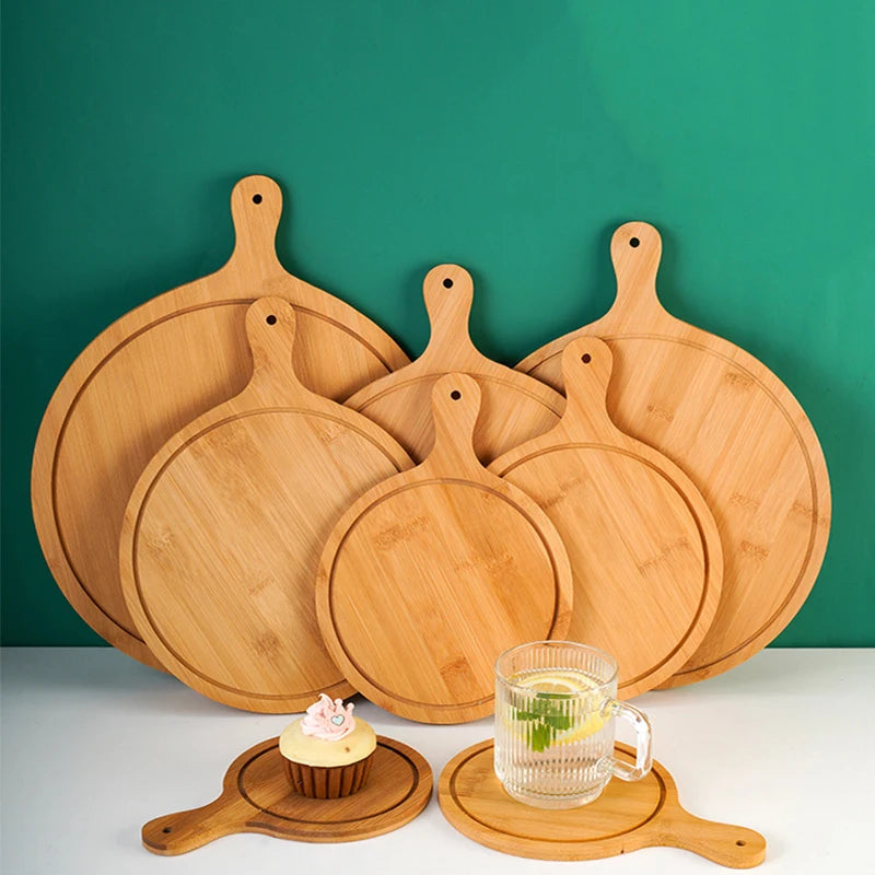 Premium Bamboo Pizza Serving Tray