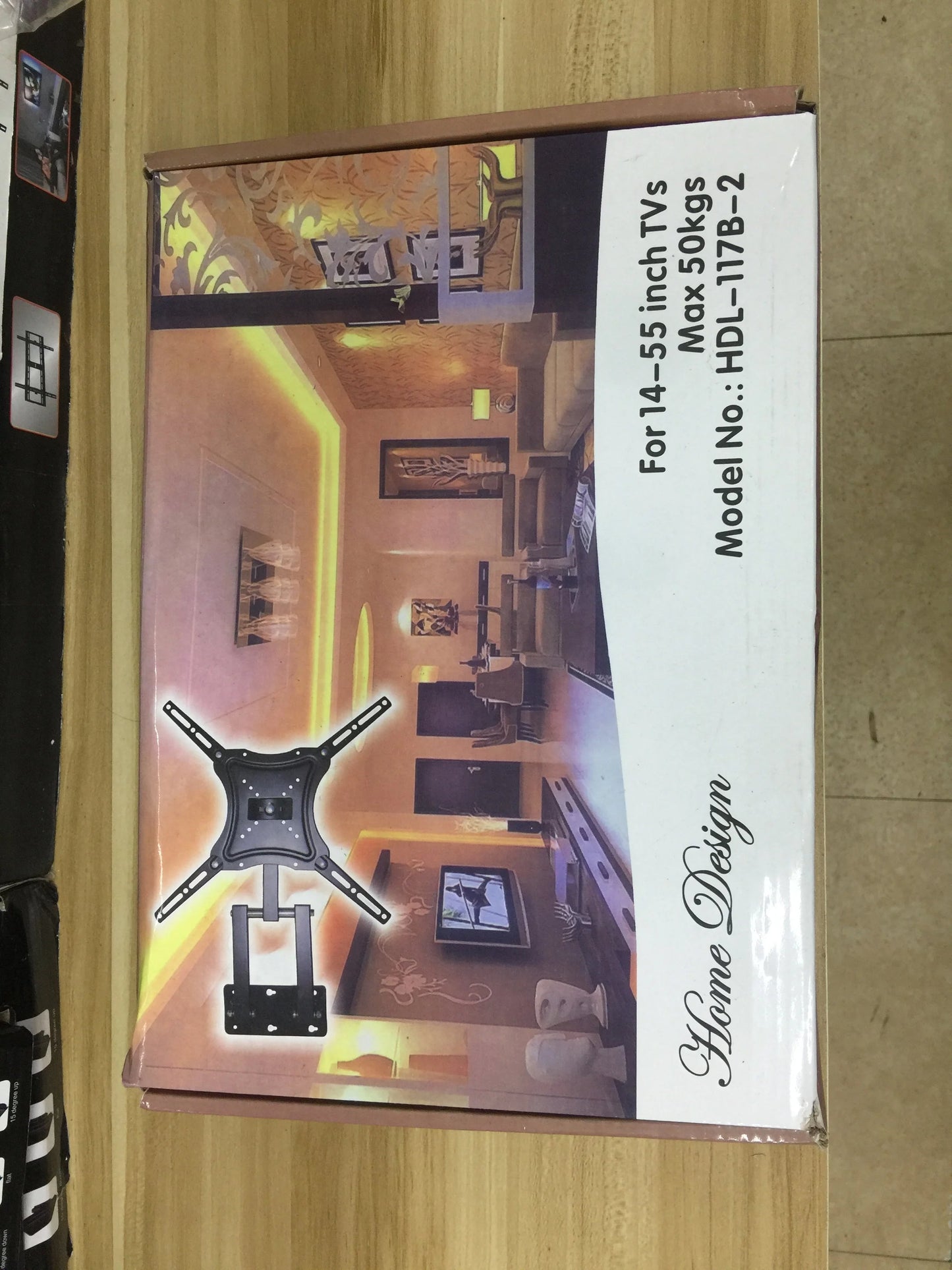 Full Motion Swivel Wall Mount TV Stand - 400mm