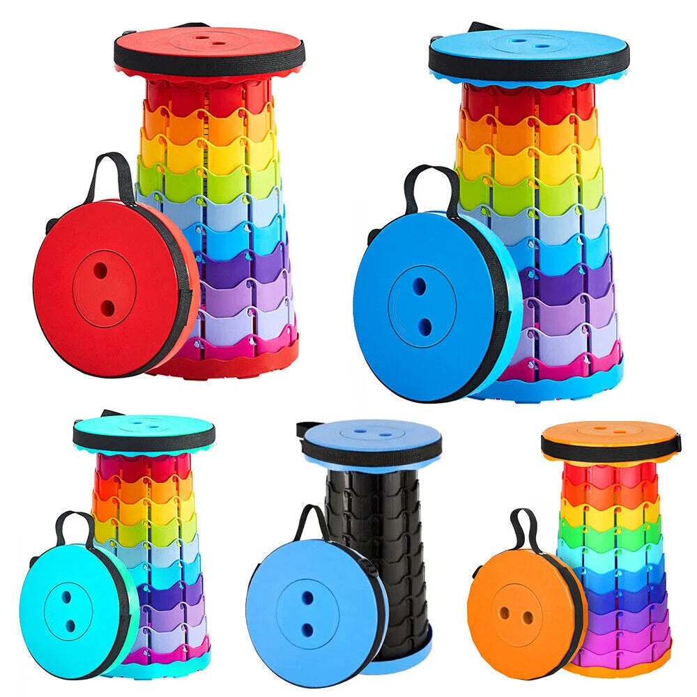 Retractable Folding Plastic Step Stool