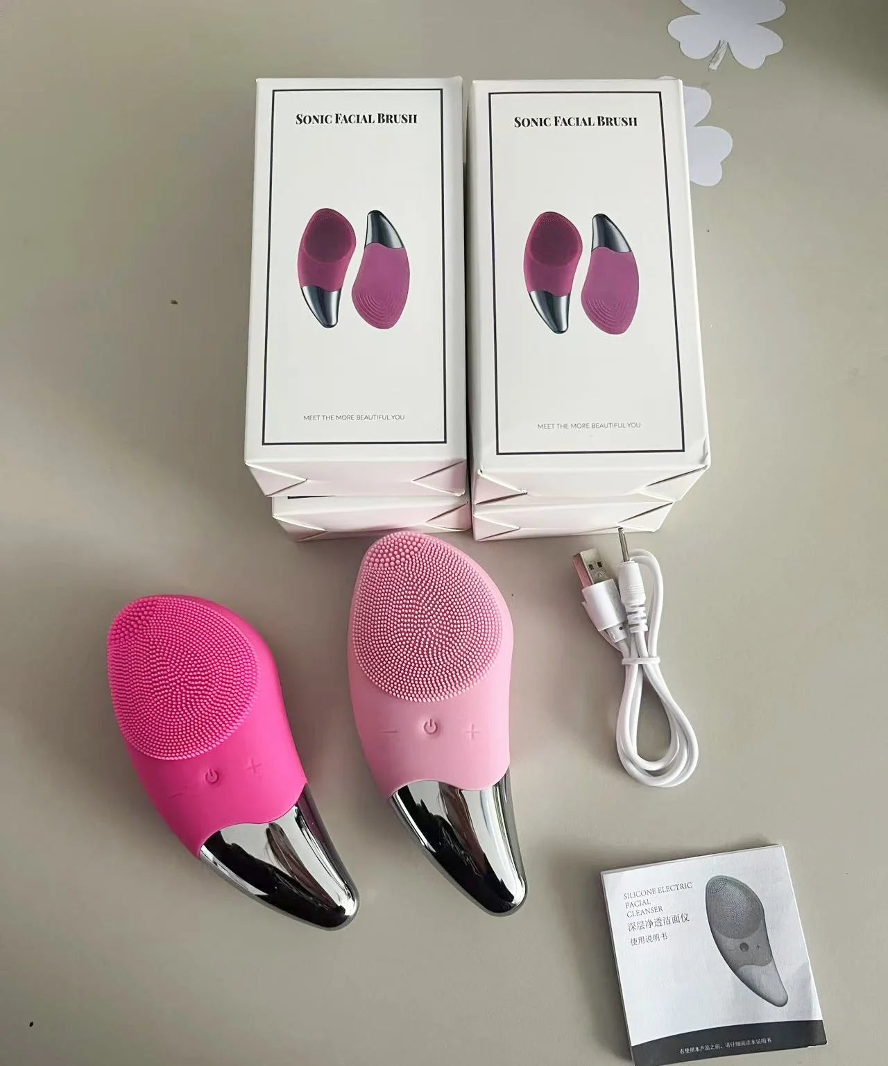 Waterproof Silicone Facial Cleanser Brush