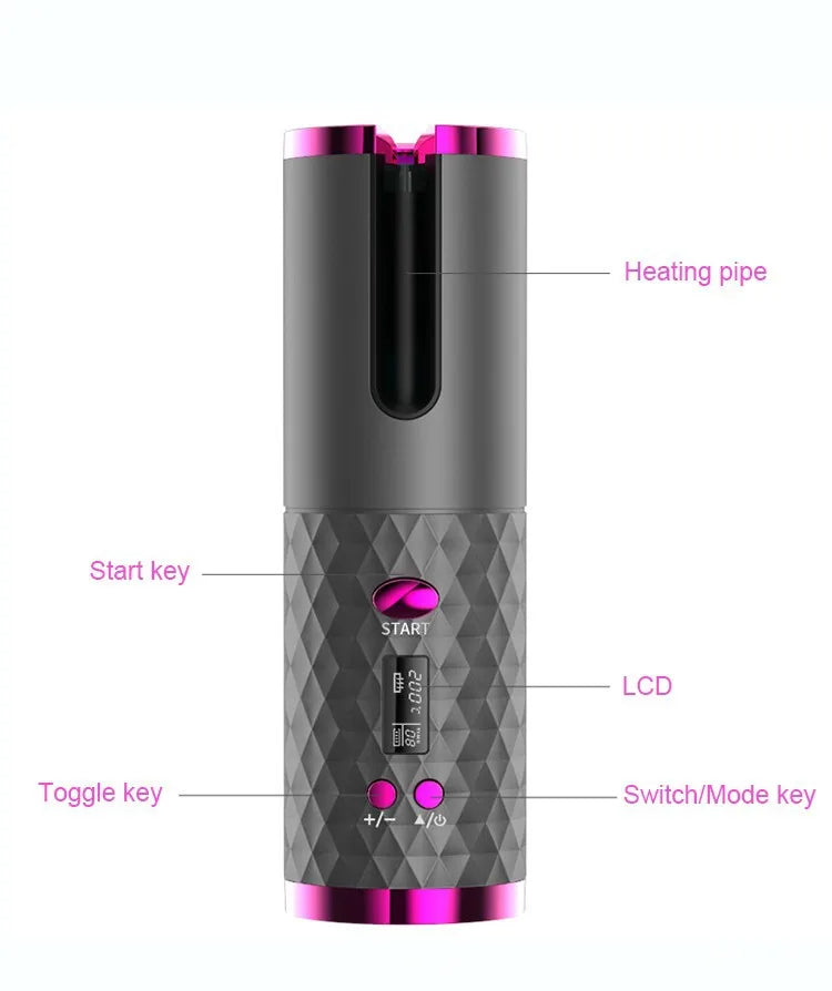 Cordless Automatic Hair Curler