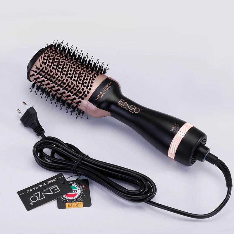ENZO 3-in-1 Hot Air Brush Hair Dryer Styler