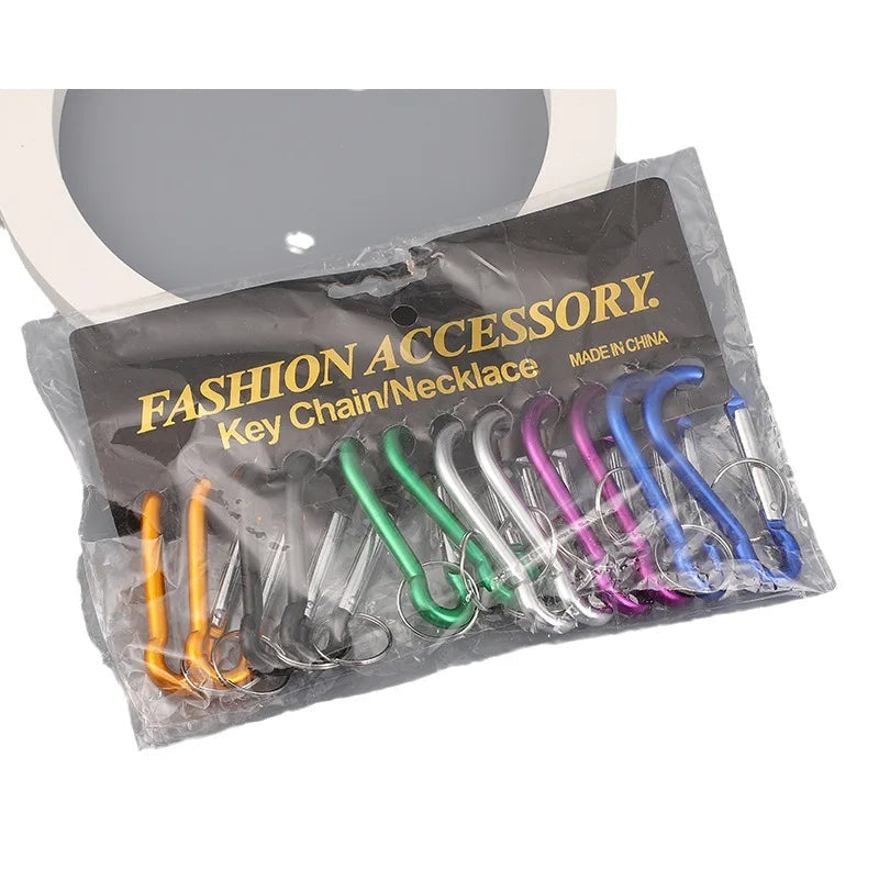 No. 8 Metal Keychain with Carabiner Clip – Durable Everyday Accessory