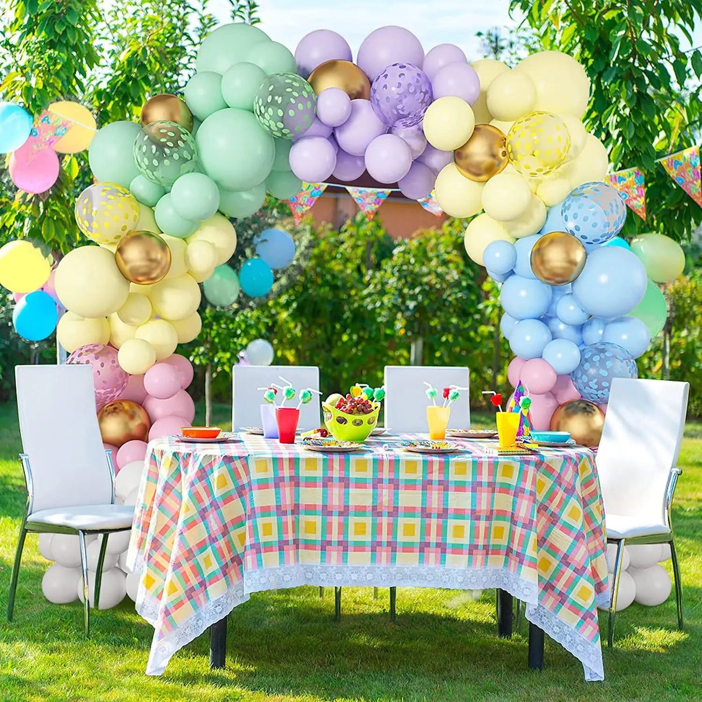 Macaron Balloon Chain Set – Wedding & Birthday Party Decoration Kit