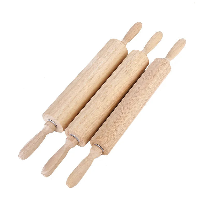 Wooden Handle Rolling Pin with Non-Stick Embossed Pastry Board for Baking Cookies Baking Tools