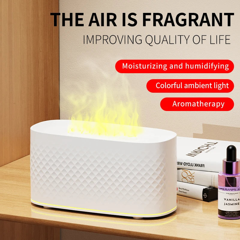 Mini USB Flame Aroma Diffuser – 160ml