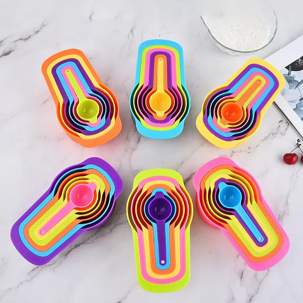 Rainbow Measuring Spoons - Set 6 Pcs