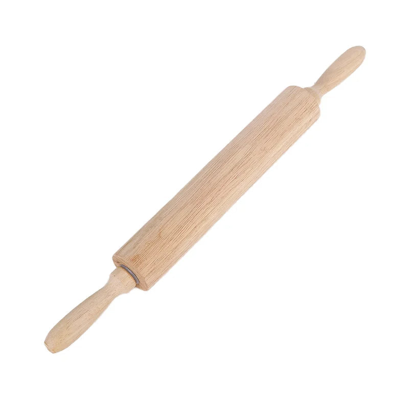 Wooden Handle Rolling Pin with Non-Stick Embossed Pastry Board for Baking Cookies Baking Tools
