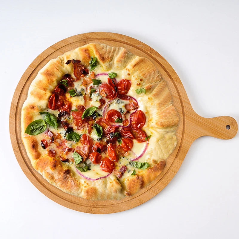 Premium Bamboo Pizza Serving Tray