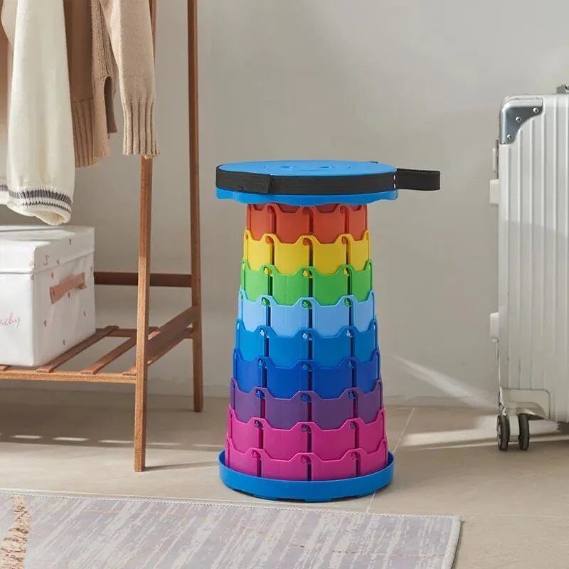 Retractable Folding Plastic Step Stool