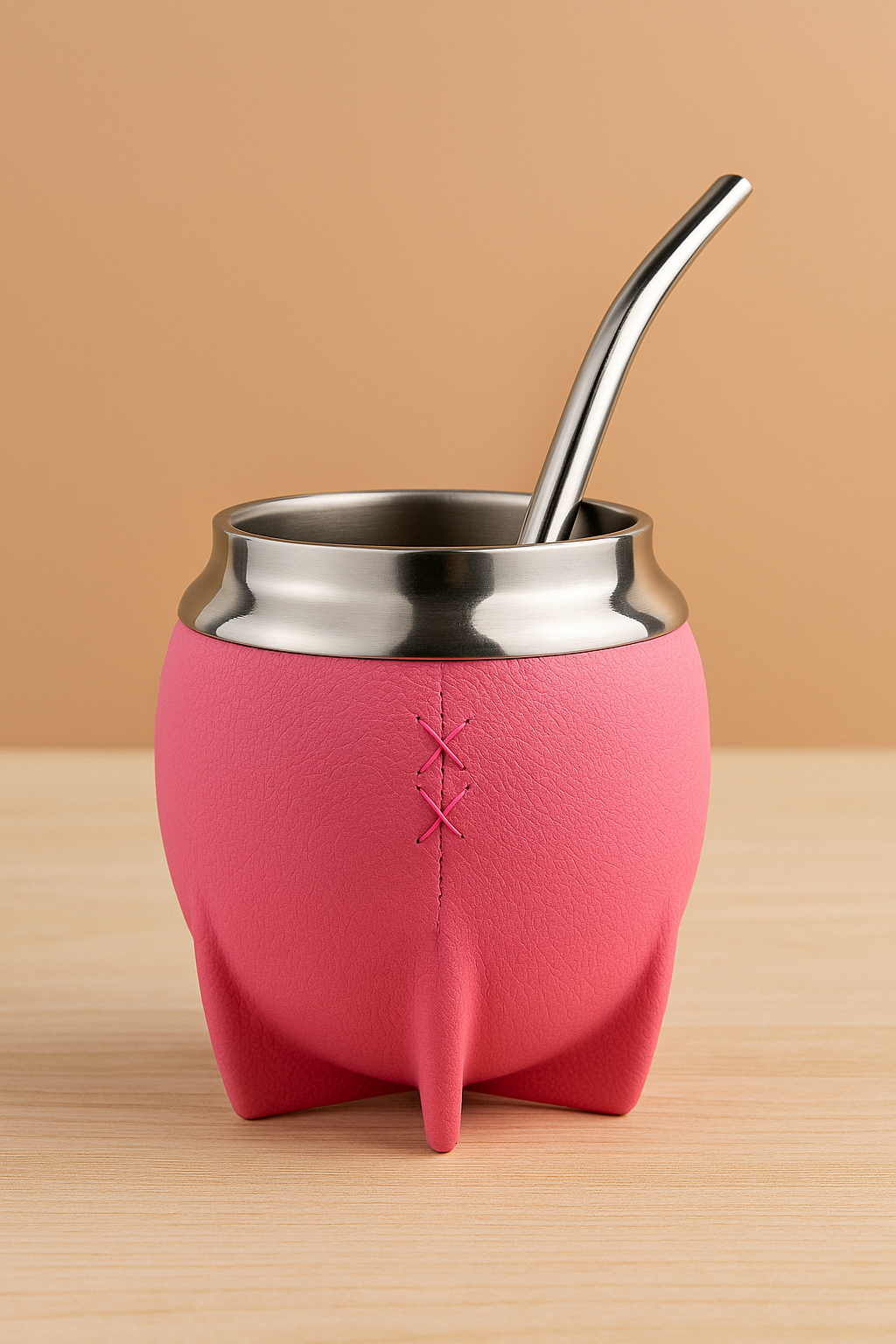 Luxury Leather Mate Cup With Bombilla - 261ml