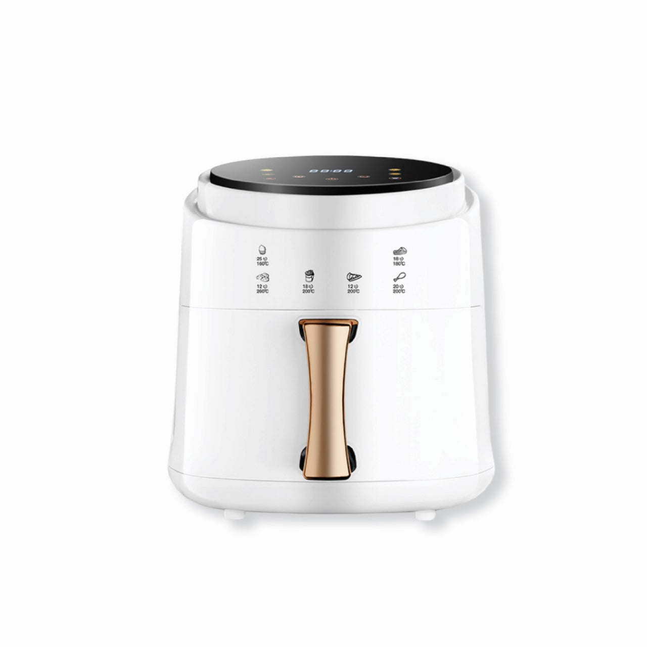 Silver Crest Digital Air Fryer – White And Gold