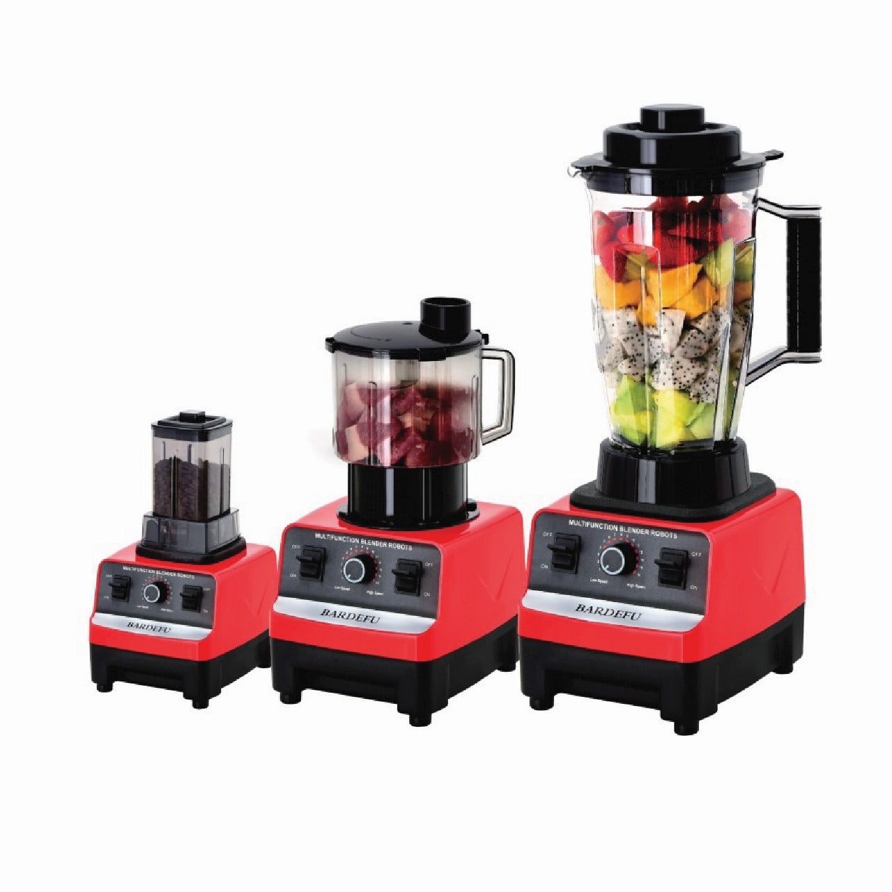 Bardefu Multi-Function Blender Set – Red
