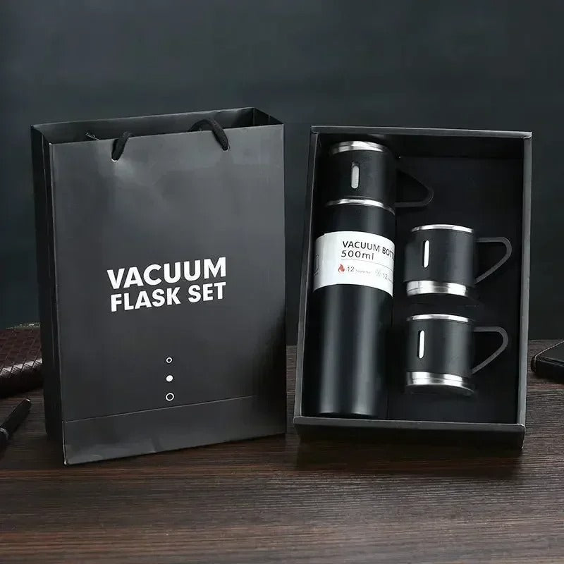 Stainless Steel Vacuum Flask Gift Set - 500ml
