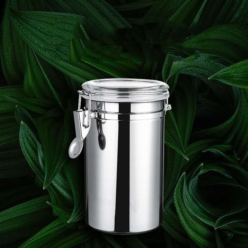 Stainless Steel Grain Storage Canister – Airtight Kitchen Organizer