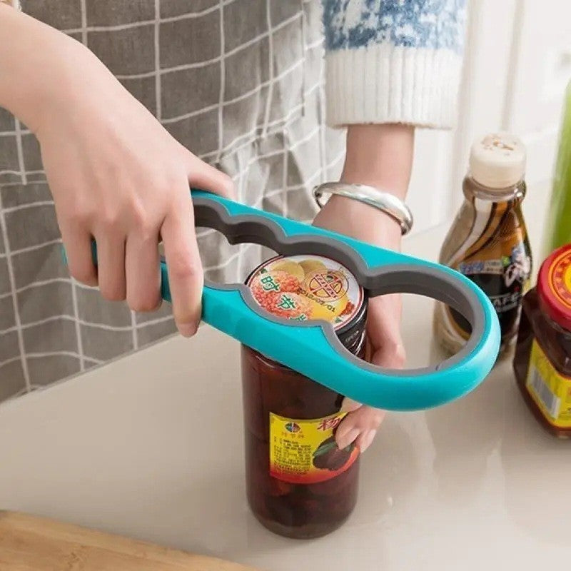 4-in-1 Multi-Functional Bottle & Can Opener – Kitchen Grip Tool