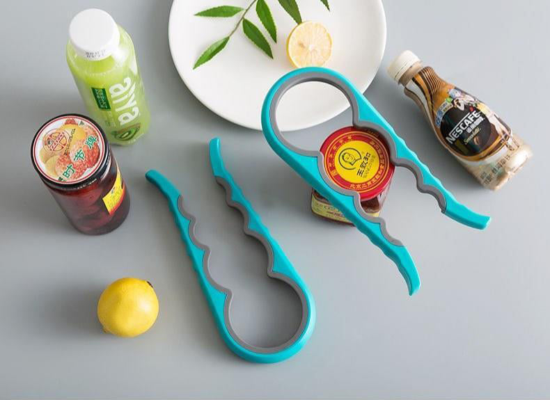 4-in-1 Multi-Functional Bottle & Can Opener – Kitchen Grip Tool