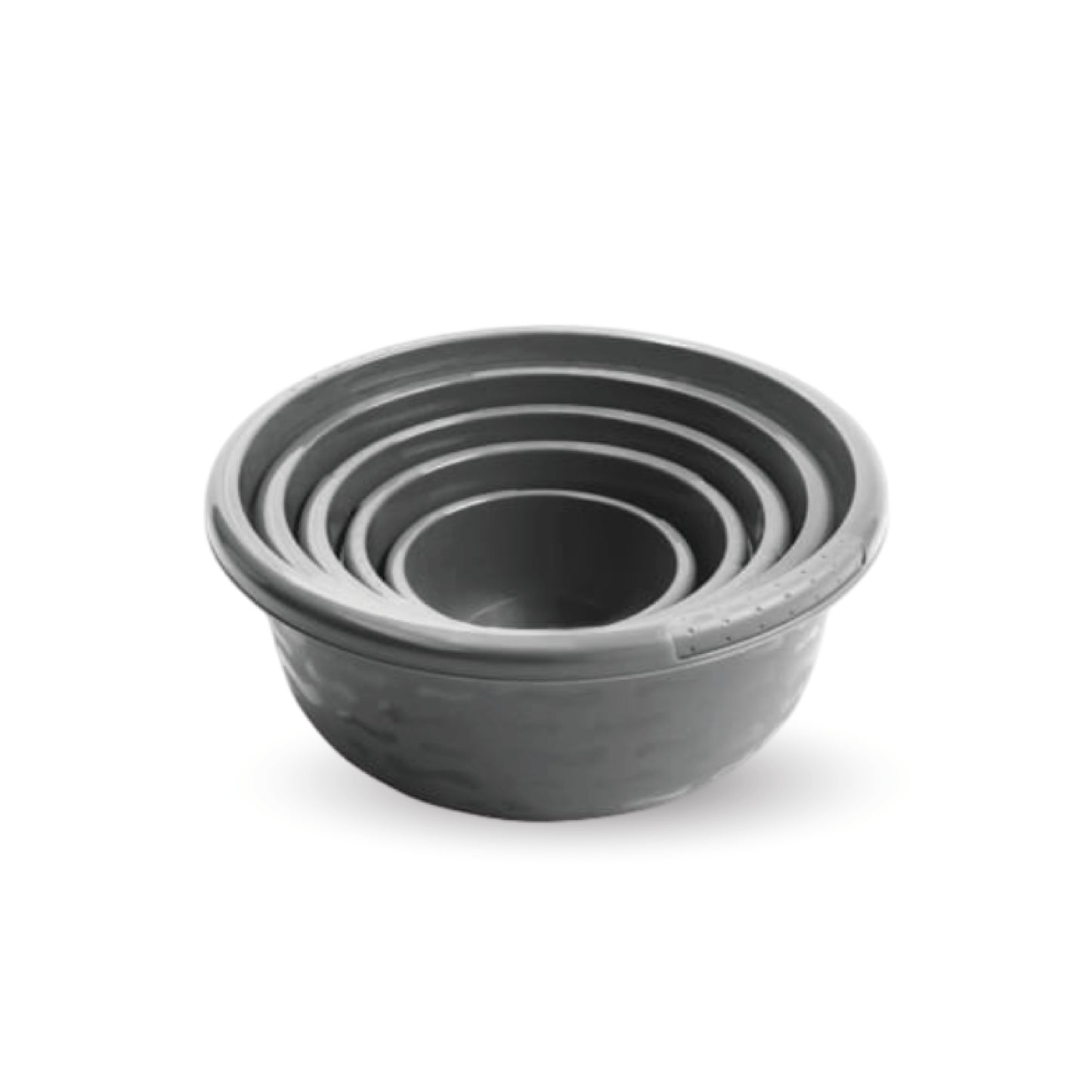 5-Piece Nesting Mixing Bowl Set – Space-Saving Design (Grey)