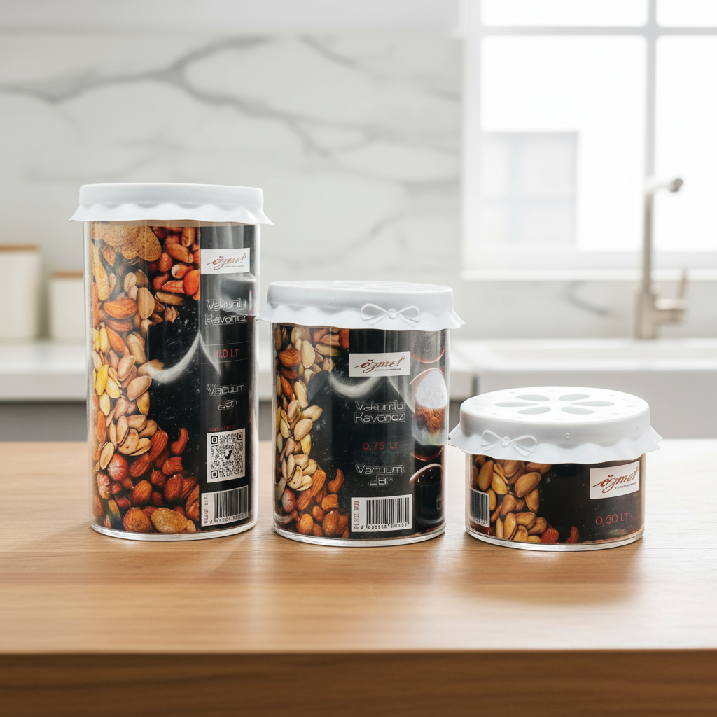 3-piece vacuum jar set – assorted sizes