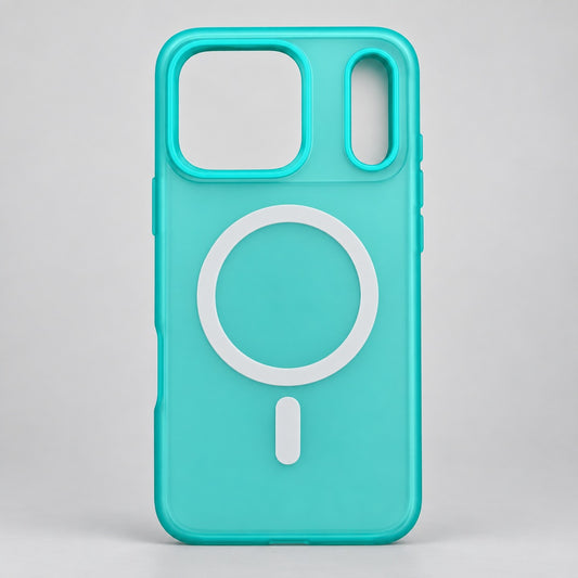 Turquoise Magnetic Ring Case for iPhone 17 Pro Max