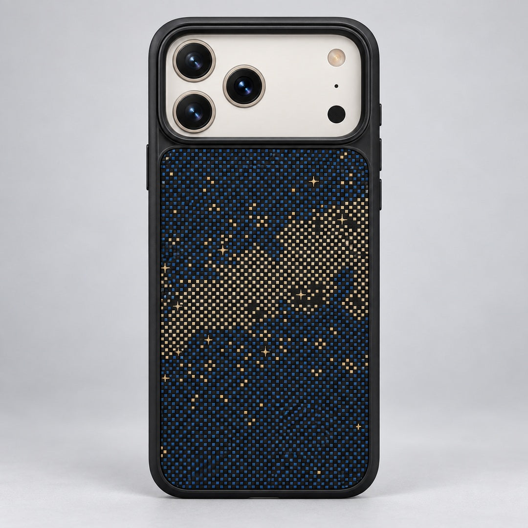 Black and Bronze Woven Case for iPhone 17 Pro Max