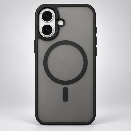 Frosted Black Magnetic Case for iPhone 17