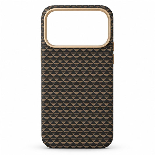 X-Level Classique Magnetic Case for iPhone 17 Pro - Black / Gold