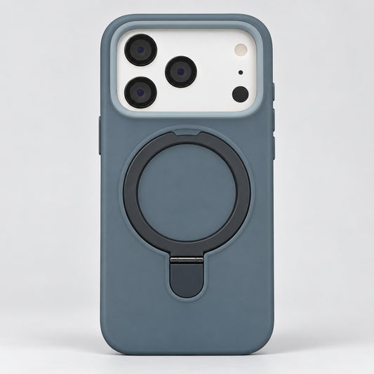 Slate Blue Magnetic Ring Case for iPhone 17 Pro