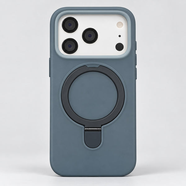 Slate Blue Magnetic Ring Case for iPhone 17 Pro
