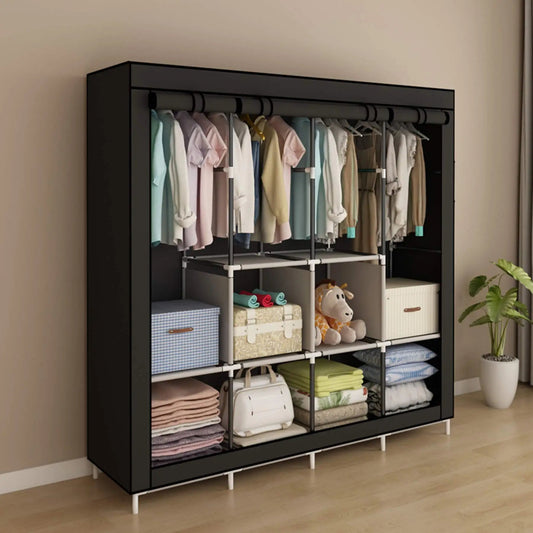 Foldable Non-Woven Canvas Wardrobe