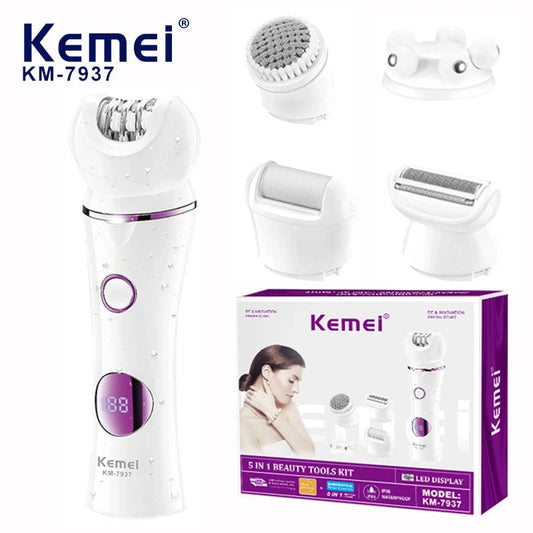 5-in-1 Rechargeable Electric Body Shaver