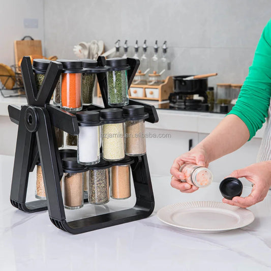 Revolving Ferris Wheel Spice Rack - 18 Jars