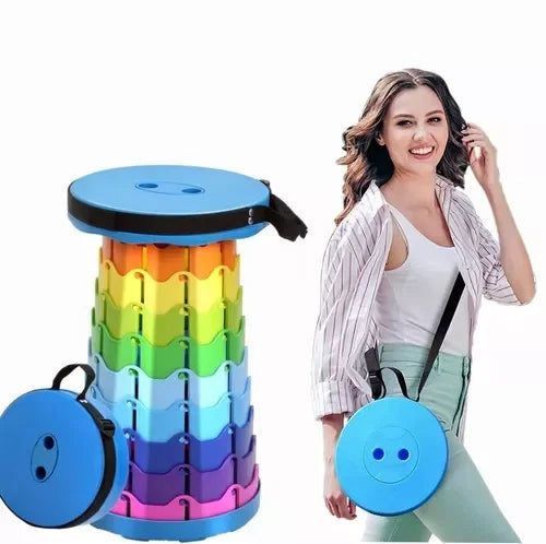 Retractable Folding Plastic Step Stool