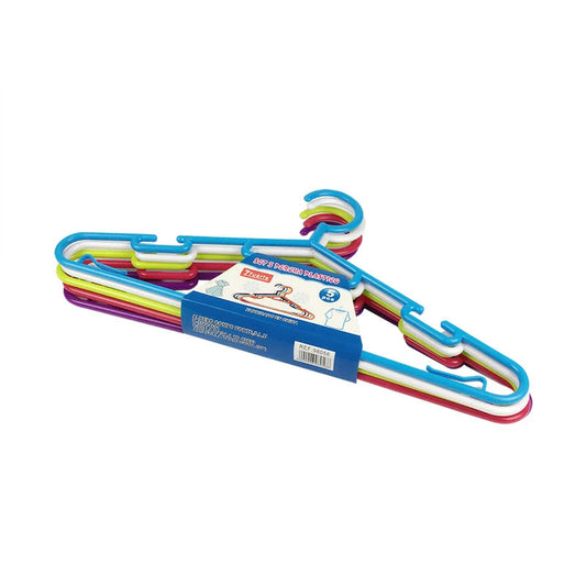 Wholesale Colorful PP Baby Material Hangers - 5Pcs