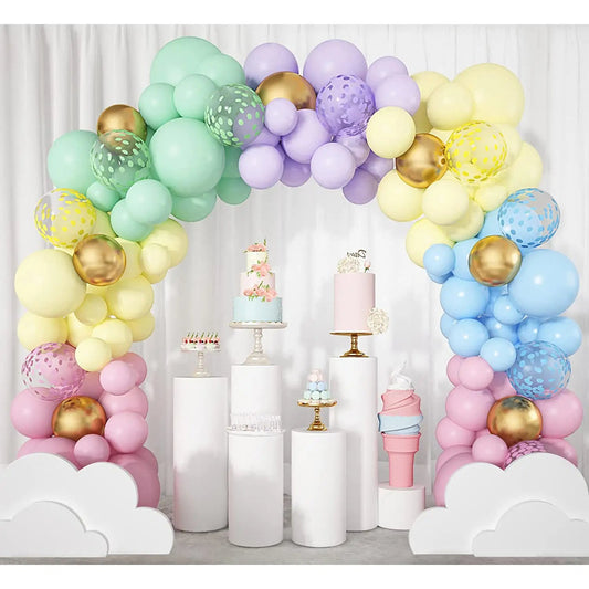 Macaron Balloon Chain Set – Wedding & Birthday Party Decoration Kit