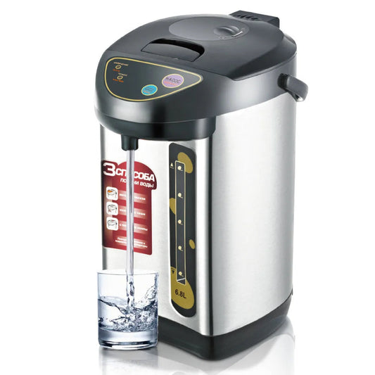 Large Capacity Electric Hot Water Kettle - 6.8 Liters