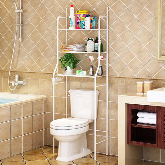 Simple Household Toilet Rack With Washing Machine Storage