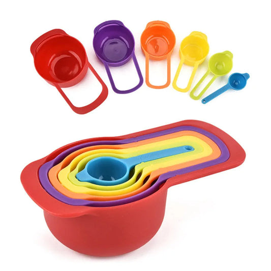 Rainbow Measuring Spoons - Set 6 Pcs