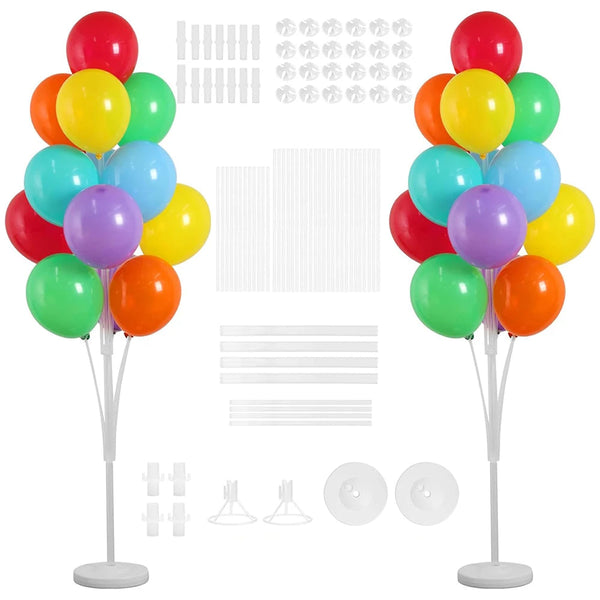 Balloon Column Stand Kit – 130cm/160cm Plastic Pole Set for Birthday & Wedding Balloon Arches